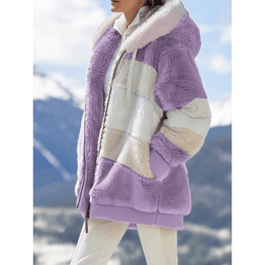 Casaco Feminino Oversized Alongado Lilás 9