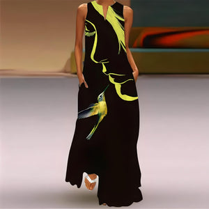Vestido Longo Rosto Amarelo 7