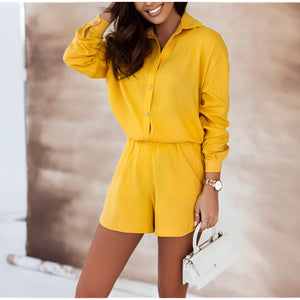 Conjunto Feminino Amarelo 10