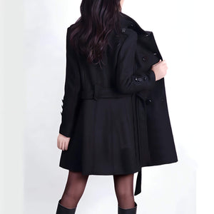 Casaco Feminino de Lã Batida Preto 5