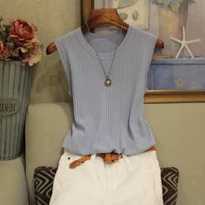 Blusa Regata de Malha Feminina