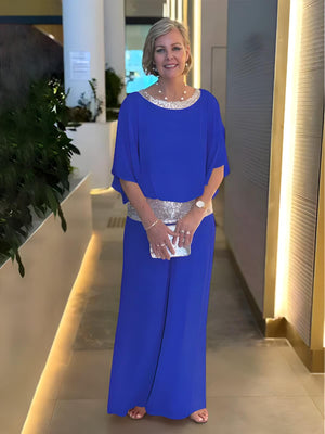 Conjunto de Chiffon Azul 5