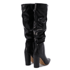 Bota Feminina Bico Fino Cano Alto Preto 8