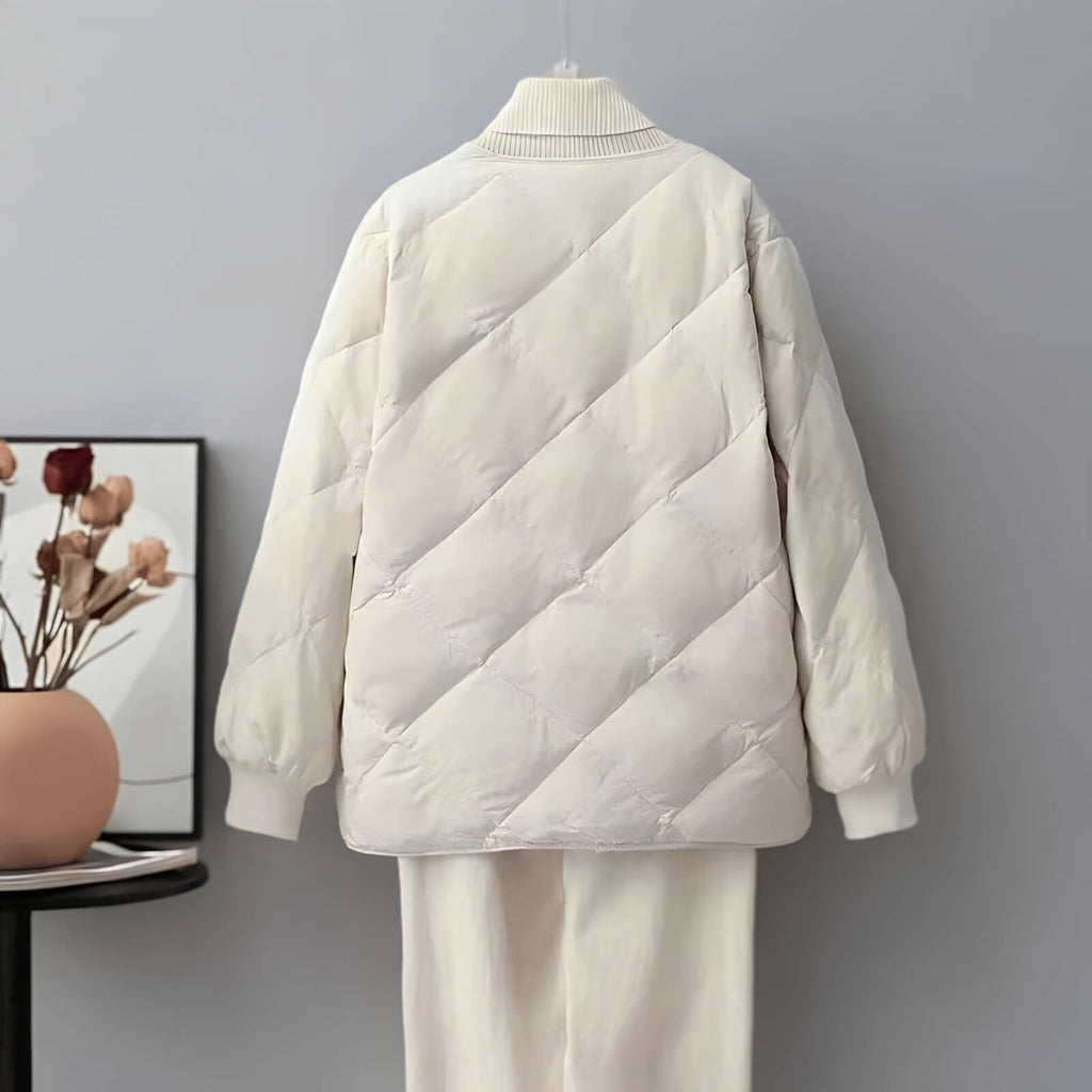 Jaqueta Feminina Puffer Branco 8