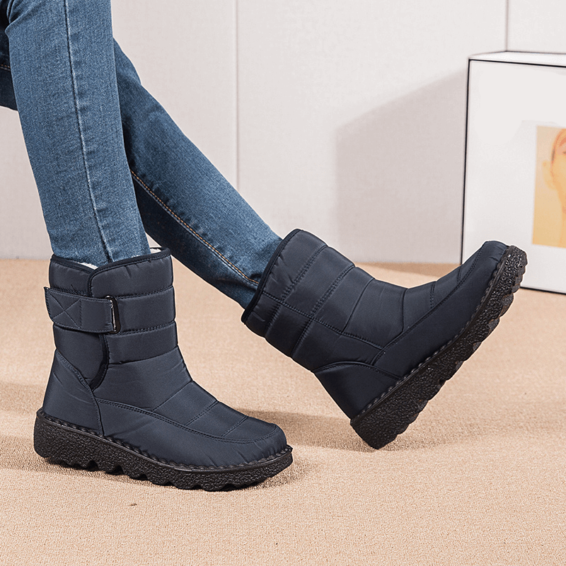 Bota Feminina de Inverno Impermeável Azul 14
