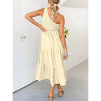 Vestido Mídi com Lastex Bege 8