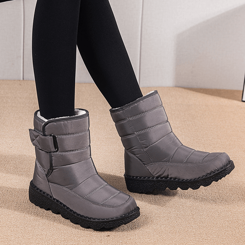 Bota Feminina de Inverno Impermeável Cinza 5