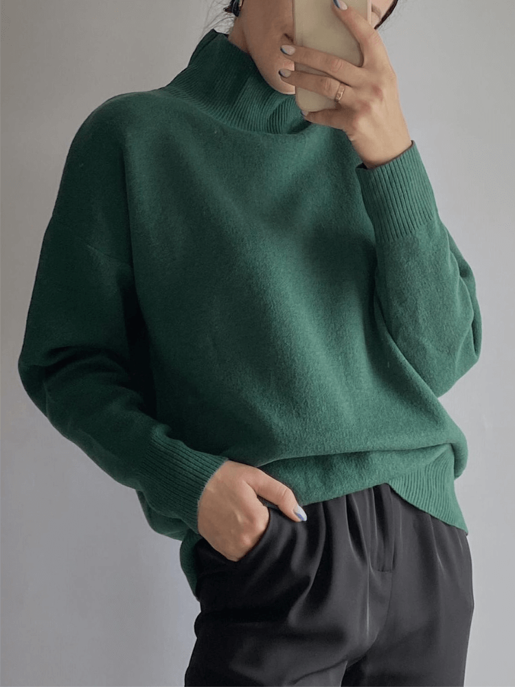 Suéter Feminino Oversized Verde Forte 2