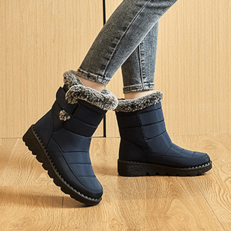 Bota Feminina de Inverno Impermeável Azul 10