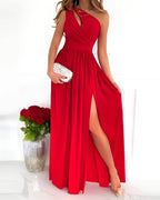 Vestido Longo Elegante Vermelho 7