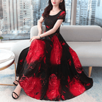 Vestido Mídi de Chiffon Feminino