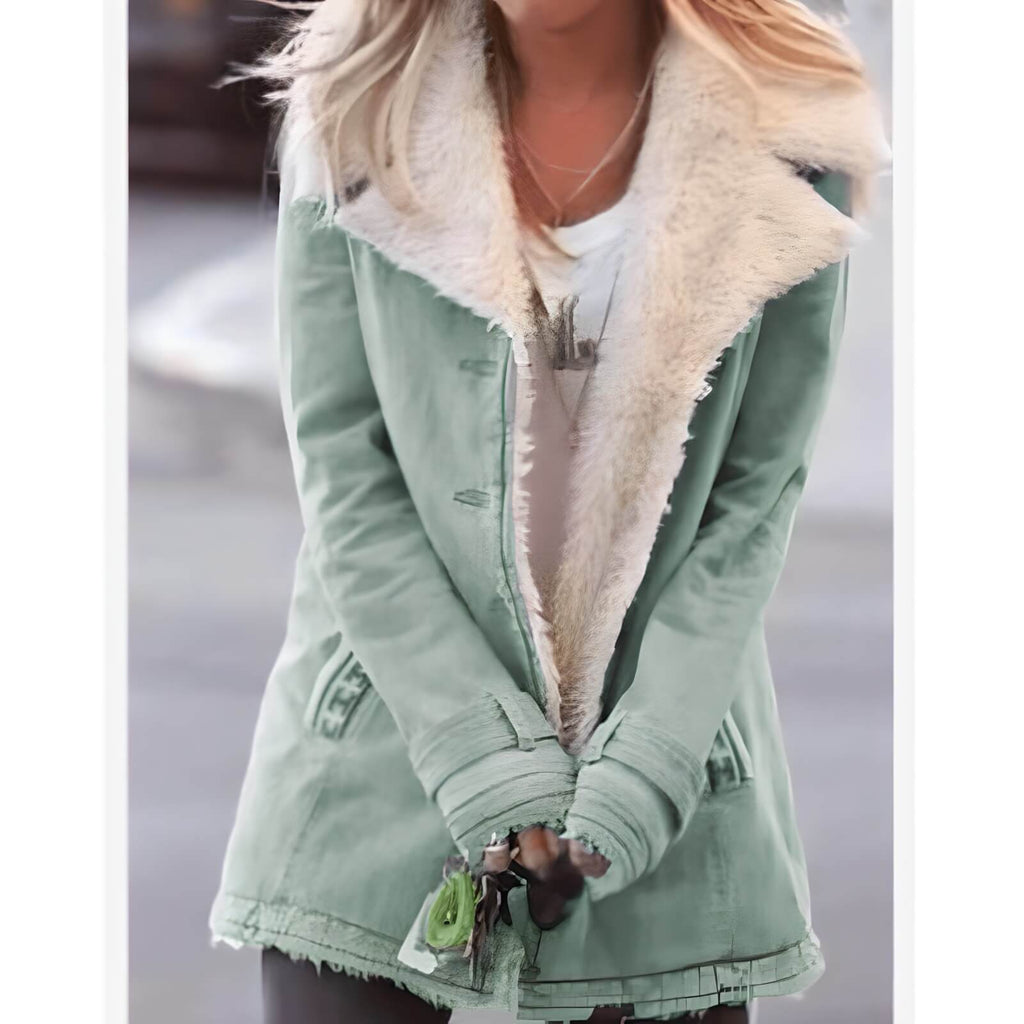 Jaqueta Feminina Forrada Verde 5