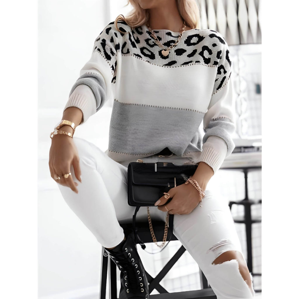 Suéter Feminino Casual Cinza 2