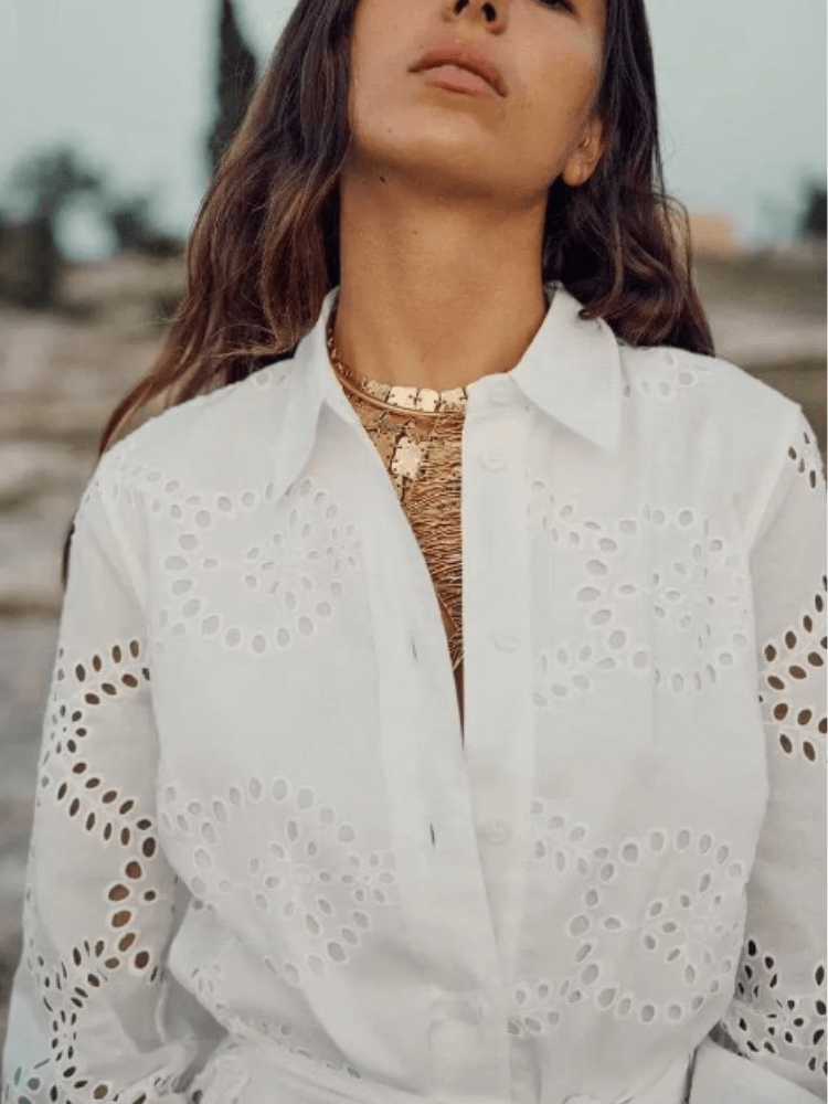 Vestido Mídi de Laise Branco 3