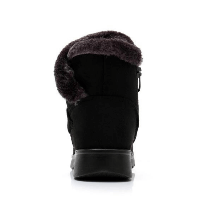 Bota Cano Curto Forrada em Veludo