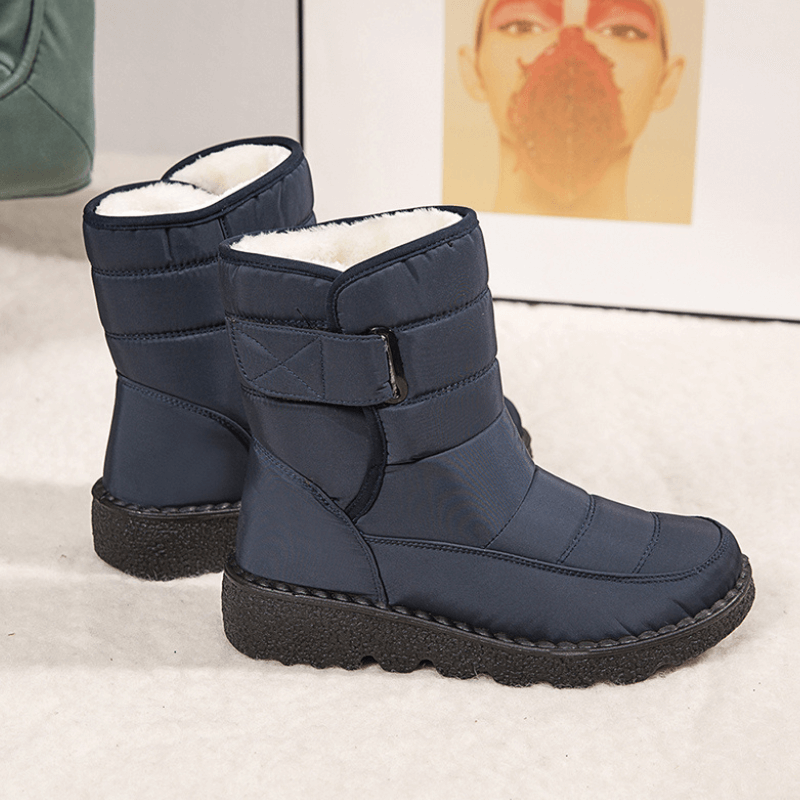 Bota Feminina de Inverno Impermeável Azul 15