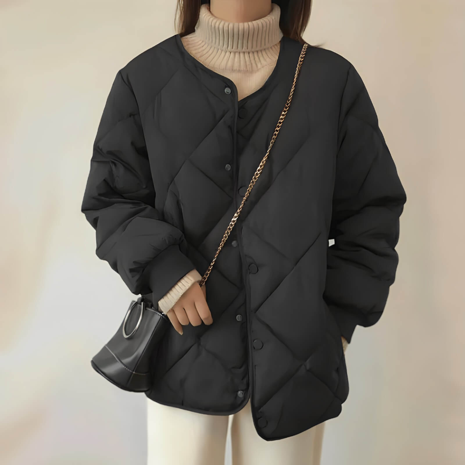 Jaqueta Feminina Puffer Preto 1