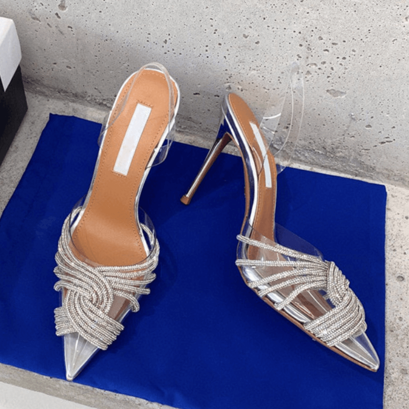 Scarpin Salto Alto Fino Branco 3