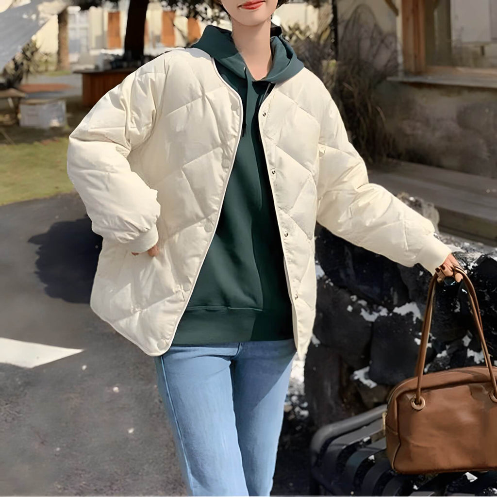 Jaqueta Feminina Puffer Branco 7