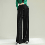 Calça Feminina de Veludo Preto 4