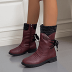 Bota Feminina de Inverno Bordô 4