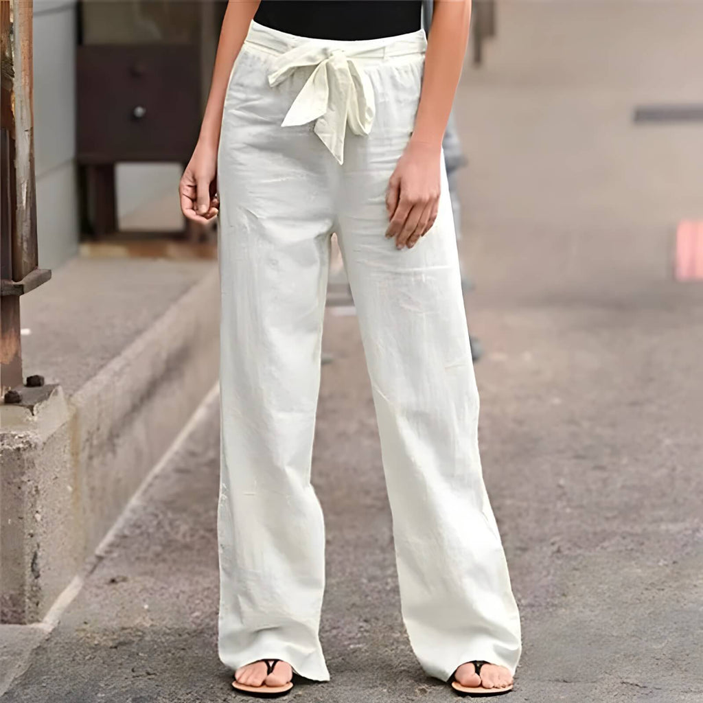 Calça Wide Leg Branco 4