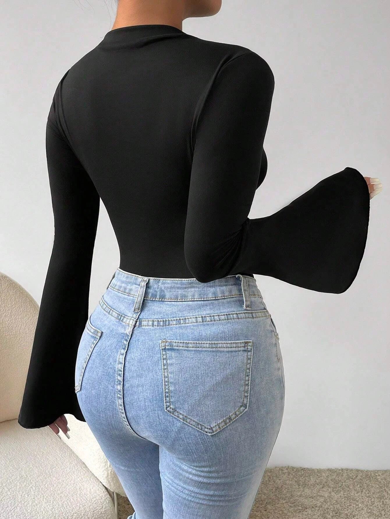 Blusa Feminina Casual Preto 02