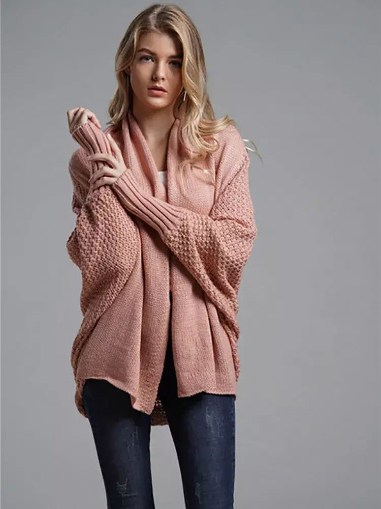 Cardigan Feminino Alongado de Tricot