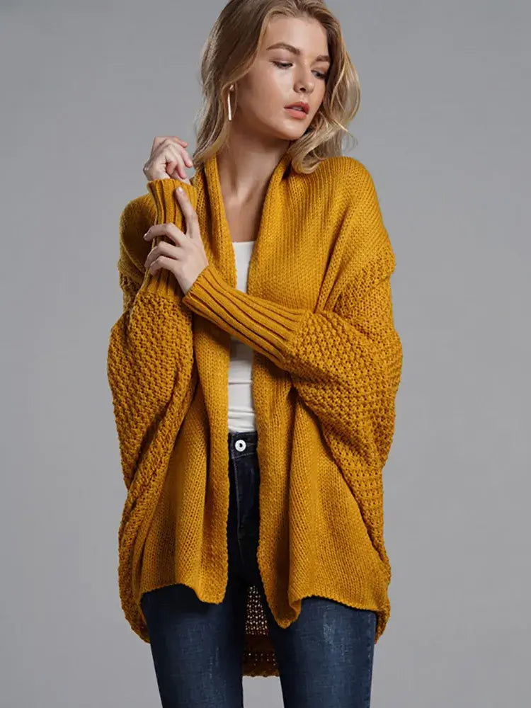 Cardigan Feminino Alongado de Tricot