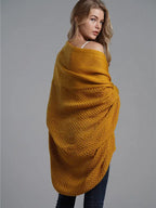 Cardigan Feminino Alongado de Tricot