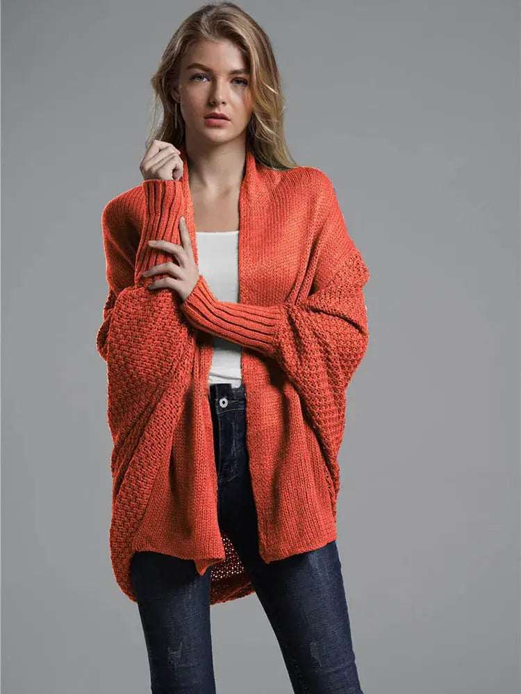Cardigan Feminino Alongado de Tricot