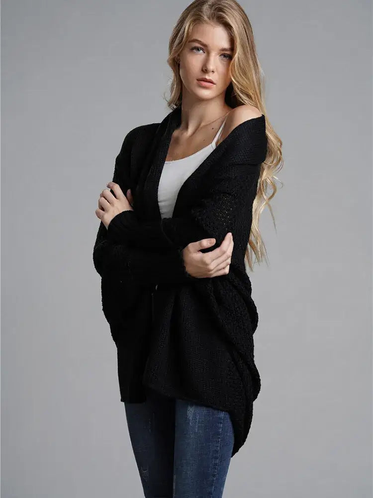 Cardigan Feminino Alongado de Tricot