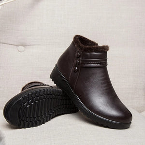 Bota de Couro Impermeável