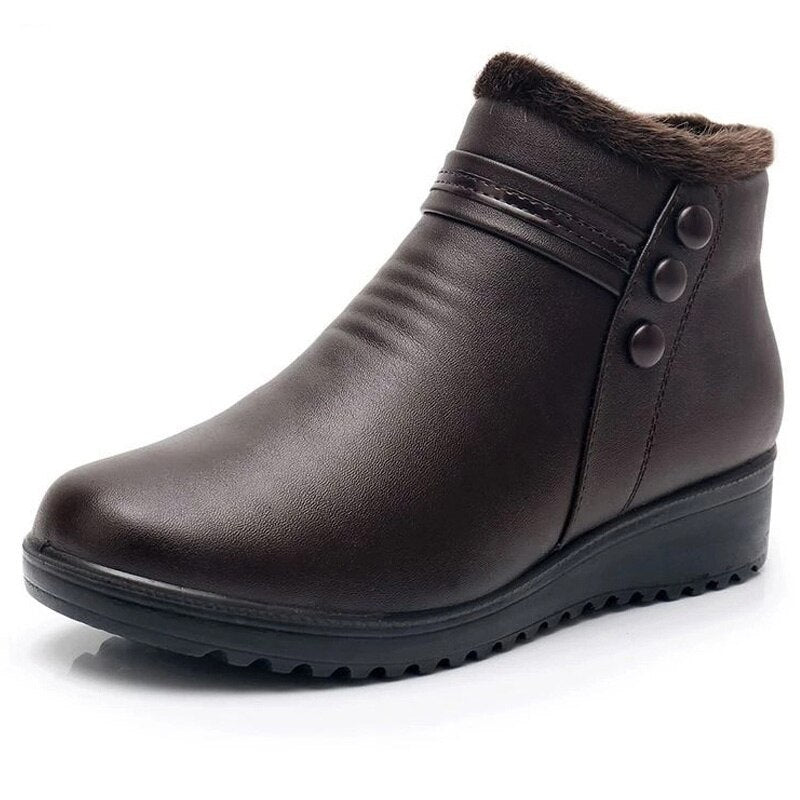 Bota de Couro Impermeável