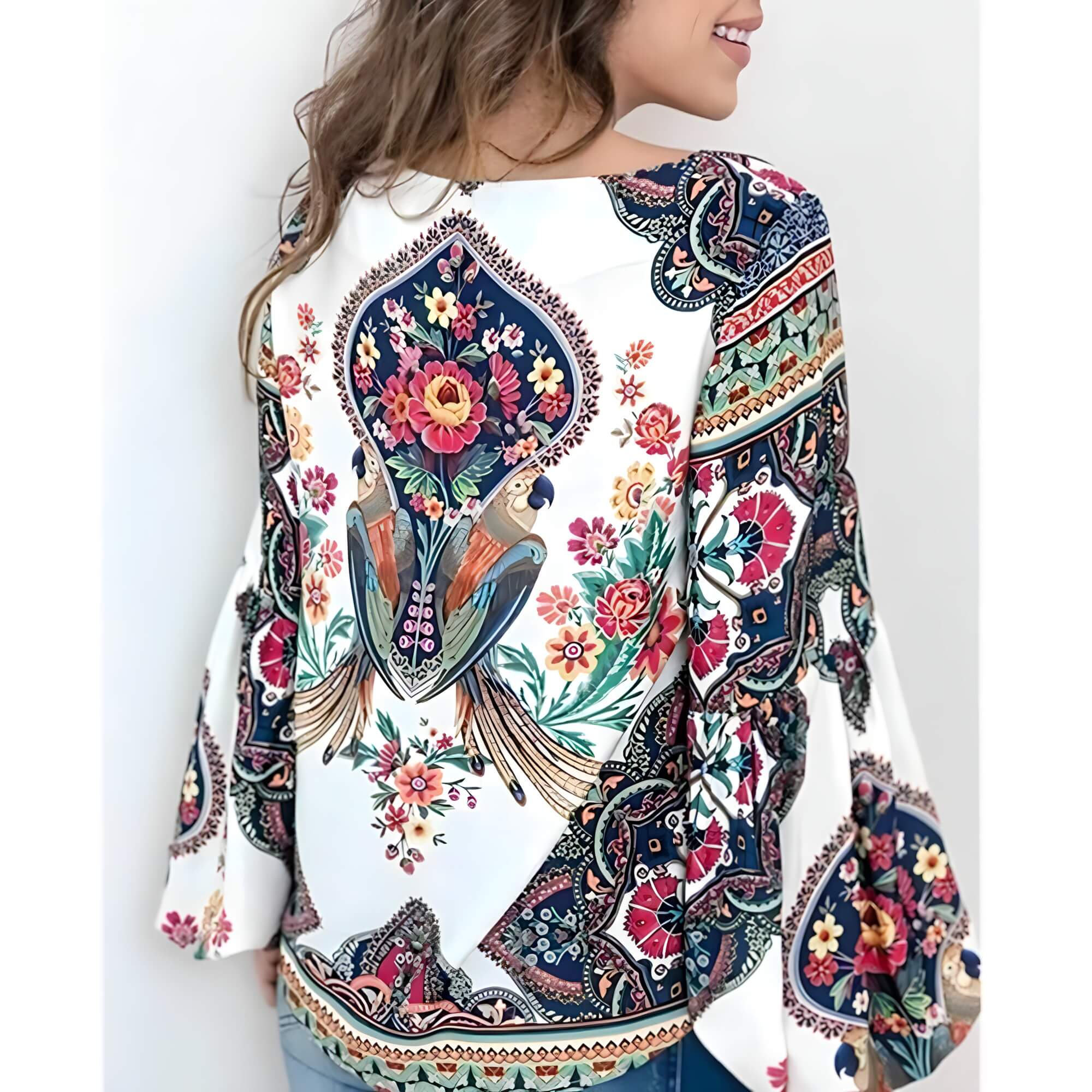 Blusa Estampada Branco 2