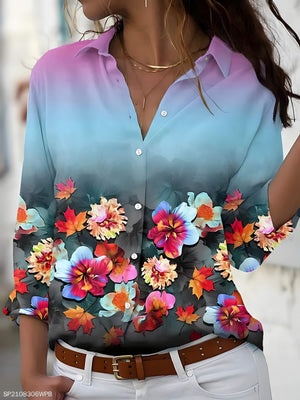 Camisa Casual Azul e Roxo 5