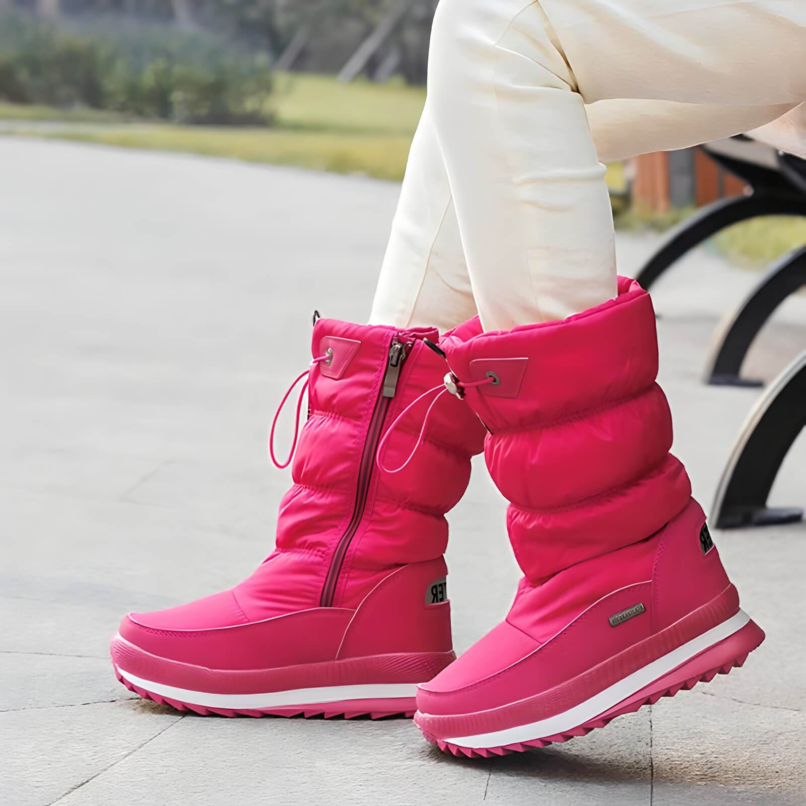 Bota Feminina de Inverno Rosa 6