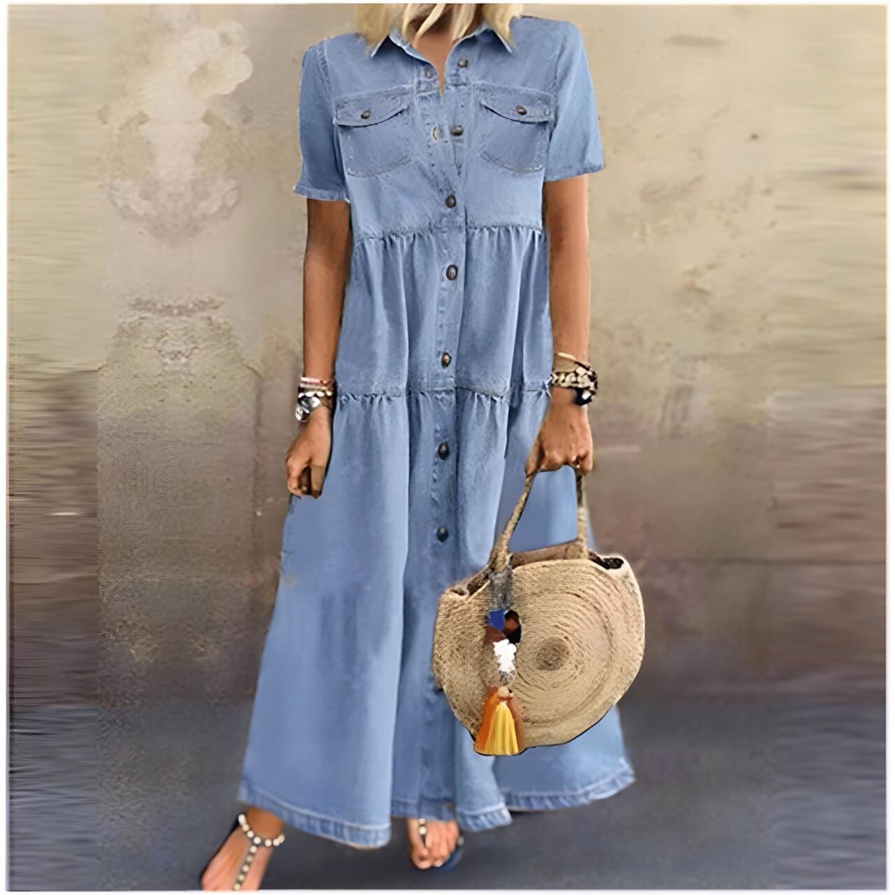 Vestido Longo Azul 2