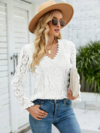 Blusa De Renda Bristol Branco / P 67