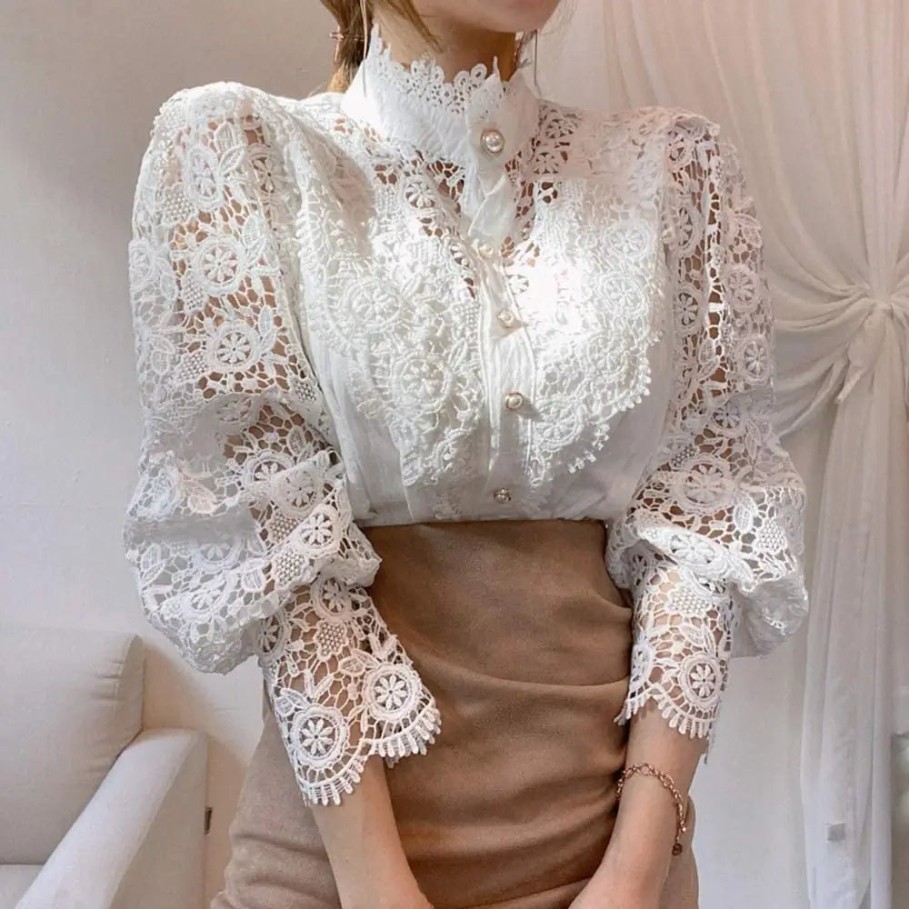 Camisa de Renda Feminina