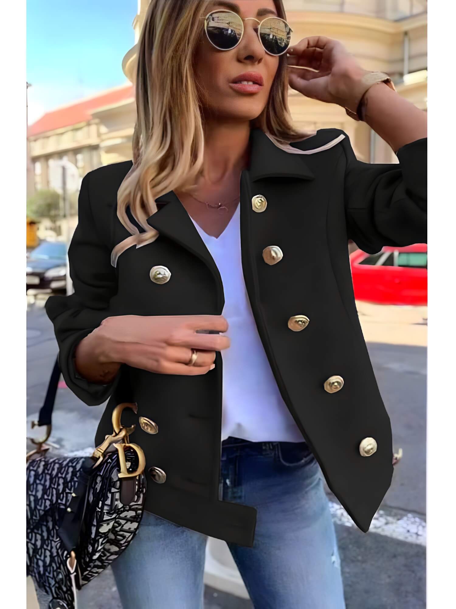 Casaco Feminino Curto Preto 2