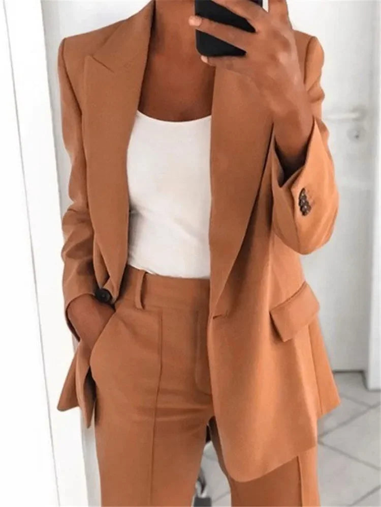 Blazer Casual Laranja 07