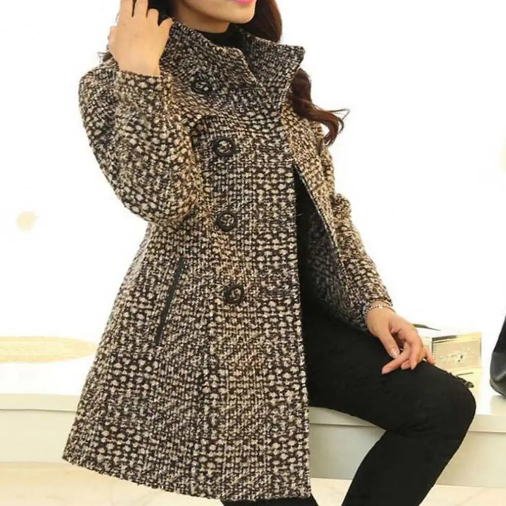 Casaco Feminino Elegante Marrom 01