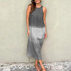 Vestido Mídi Casual Cinza 3