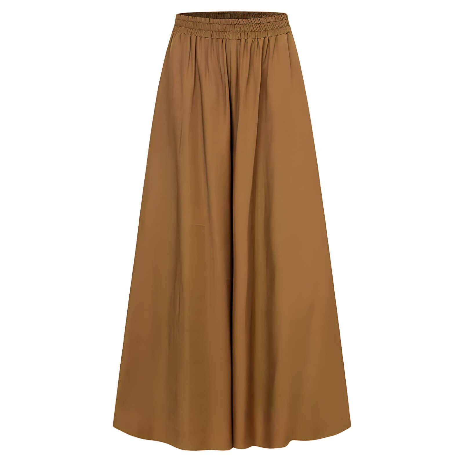 Calça Wide Leg Marrom 6