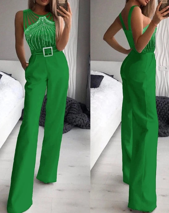 Macacão Feminino Elegante Verde 5