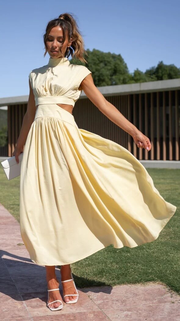 Vestido Maxi Amarelo 20