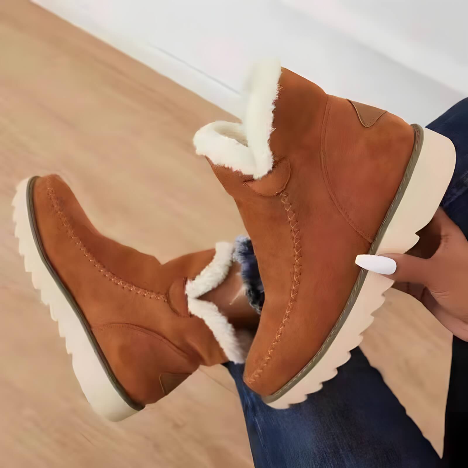 Bota Feminina de Inverno Marrom 4