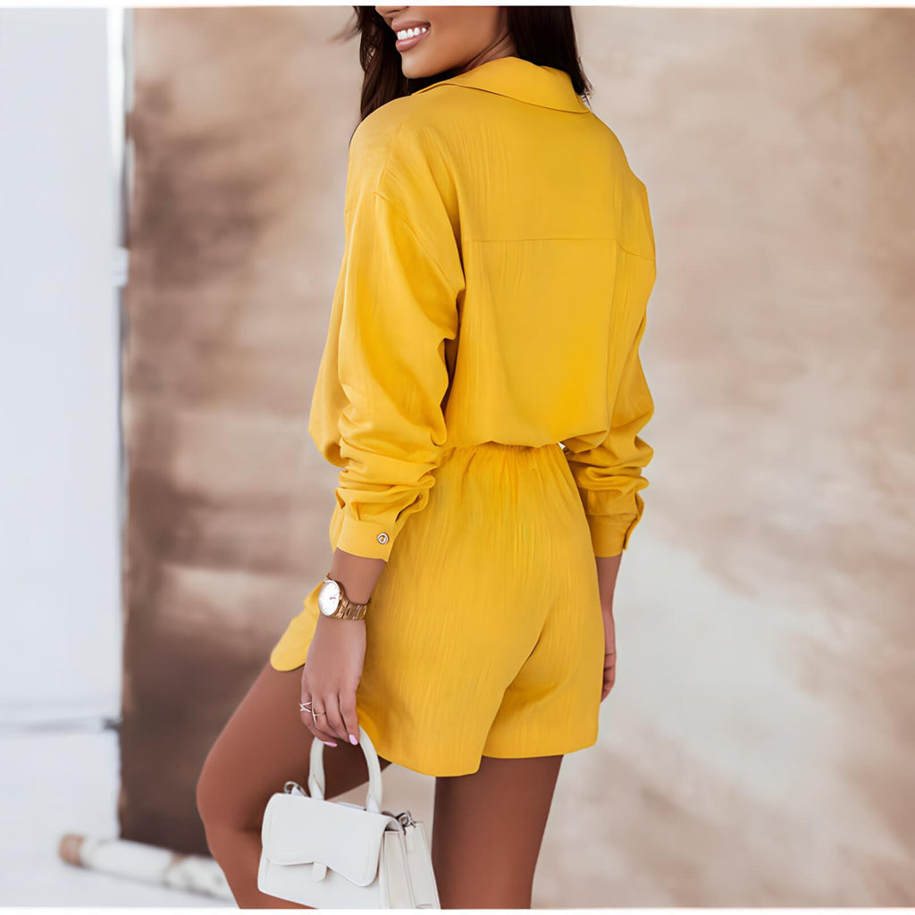 Conjunto Feminino Amarelo 11