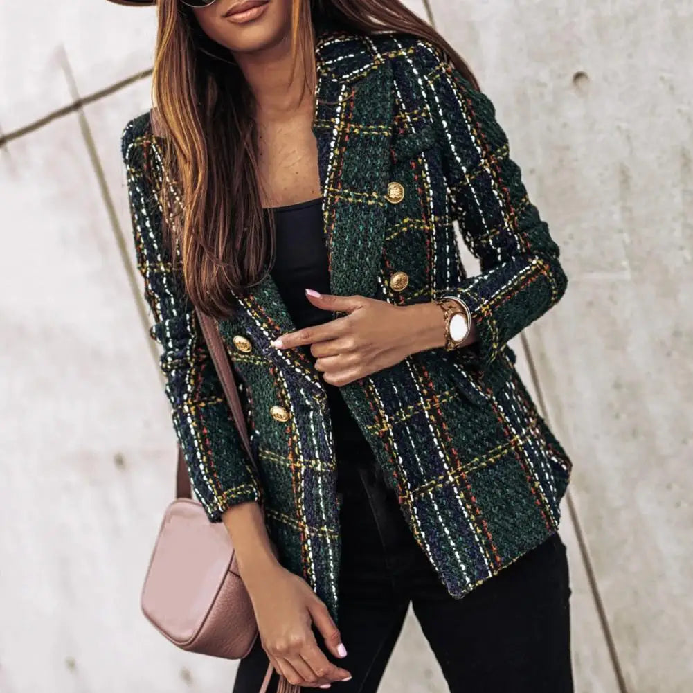 Blazer Feminino Casual Verde Militar 3